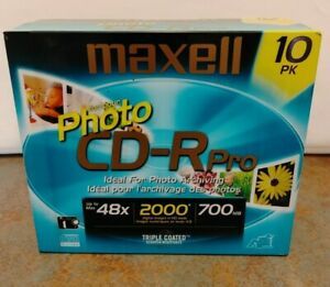 Maxell Photo CD-Rpro Recordable Playback 10 Pack CD&#039;s HD