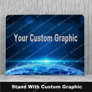 Custom 10ft Curved Tension Fabric Trade Show Displays Booth Backdrop Wall Banner
