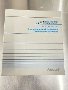 Anatel Access 643 TOC Analyzer Hardware + Software Validation Protocol Manual CD
