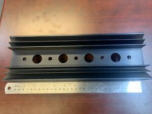 **QTY-1 12.000 x 4.000 x 2.235 Aluminum Heat Sinks for Transistors