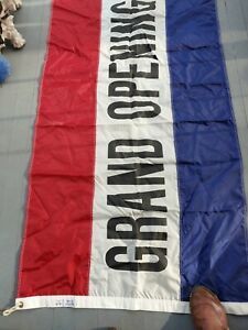 35&#039; GRAND OPENING FLAG. Never used. No RESERVE SALE.