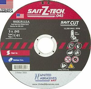 United Abrasives- SAIT 23325 Type 1 5-Inch x .045-Inch x 7/8-Inch12200 Max RP...