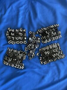Quartet Molded Magnetic 1&#034; Letters Characters Numbers Symbols ~ Random Lot