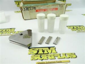 LOT OF 3 PRECISION WEBBER CROBLOX GAGE BLOCKS 0.100&#034; 0.1005&#034; 0.101&#034; + 12MM BASE