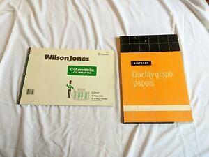 Dietzgen Graph Paper &amp; WilsonJones ColumnWrite Columnar Pad - Both 11 x 16 1/2&#034;