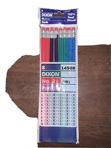 Dixon Ticonderoga No. 2 Pencils- 1 Packs Of 8 Pencils NEW.