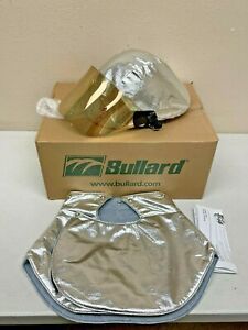 New AXFYL Bullard AX Series Fire Helmet + Aluminized Shrouds Gold Coated Face