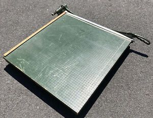Vintage Large Industrial 25x25” Premier Photo Materials Co. Paper Cutter
