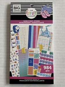 **Brand New**The Happy Planner Value Sticker Book Work It Out Fitness 984 Pieces
