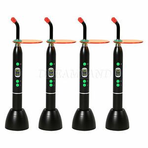 4* Dental Orthodontic Wireless LED Curing Light Lamp 1800mw/c Cordless
