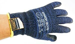 New 01-012-M Armor Guys Glove Taeki5 Spun Fiber Micro Foam Palm Coated Blue Med