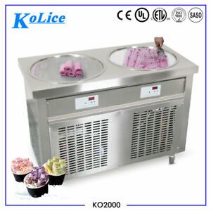 Kolice 22&#034; single round pan fried ice cream machine-transparent sneeze guard