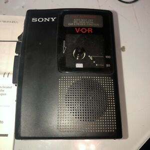 Sony TCM-S64V VOR Cassette Tape Player Handheld Voice Recorder Tested works