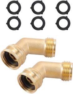 Brass Garden Hose Elbow Connector 45 Degree Hose Elbow Fitting Quick Swivel Conn