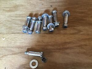 Allen bolt 34mm with washer and locking nut  5mm lot of 8