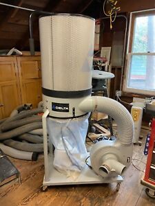 Delta 50-850 1.5 HP Dust Collection System NEW, w/2 Micron canister, extras!