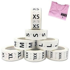 3500 PCS 7/8&#034; Clothing Size Stickers,Round Self Adhesive Size Stickers,Clothi...