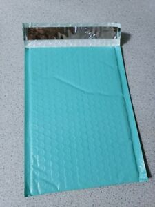 200 Teal Poly Bubble Mailers Envelopes Bags 6x10 Extra Wide CD DVD