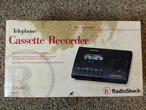 RADIOSHACK TCR-200 VOICE ACTIVATED TELEPHONE CASSETTE TAPE RECORDER