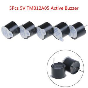 5Pcs Active buzzer 5V TMB12A05 active buzzer magnetic long continous beep to.v