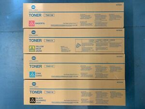 Genuine Konica Minolta Bizhub C550 Toner Set Black Cyan Magenta Yellow TN611K +