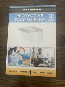 Protective Face Shields 4 Pack Panoptx. Double Sided w/ANTI-FOG Coatings.