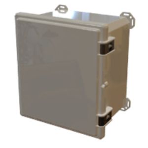 SERPAC I652HL,TGBG Hinged Latched Cabinet/Junction Box Gray