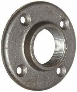 Anvil 8700163952, Malleable Iron Pipe Fitting, Floor Flange, 1&#034; NPT Female, Blac