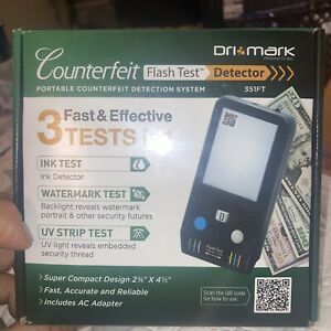 Dri Mark 351FT Flash Test 3 in 1 Portable Counterfeit Detection System Black
