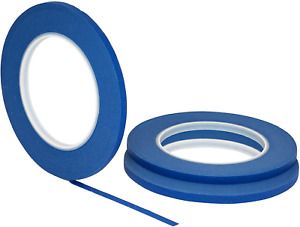 3 pk 1/4&#034; inch x 60yd STIKK Blue Painters Tape 14 Day Easy Removal Trim Edge Thi