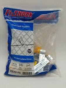 Lot of Five(5) 10 Count Bags Fi-Shock ICLXY-FS Chain Link Insulator Ships FREE