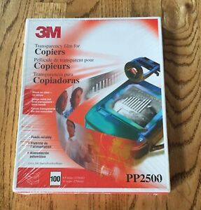 New Sealed 3M PP2500 Transparency Film for Copier 100 sheets 8.5 x 11