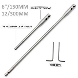 Extension Bar Set 6&#034; 12&#034; Hex Key Drill Bit Extension Bar Paddle BitsMEH JG