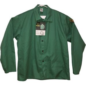 New Black Stallion XL Green Flame Resistant Welding Shirt FR Top Extra Large