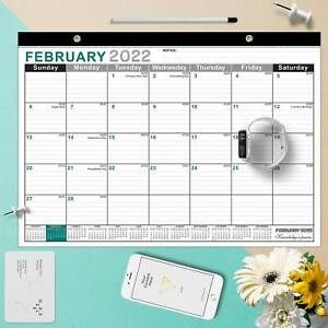 2021.7-2022.12 Calendar Brownline Office Monthly Desk Pad Calendar Simple A