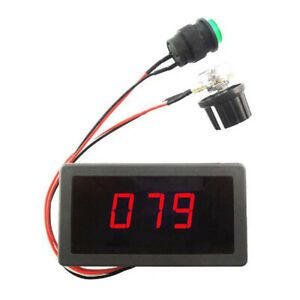 Digital Display Led 6V 12V 24V PWM DC Motor Controller Variable Speed RegulS  CW