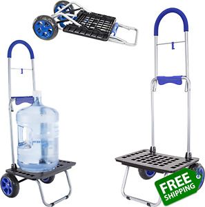Dbest Products Bigger Mighty Max Personal Dolly, Blue Handtruck Cart Hardware Ga