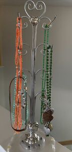 Brighton Jewelry Necklace/Bracelet Display Acrylic w/ Ball Bearing Rotating Base