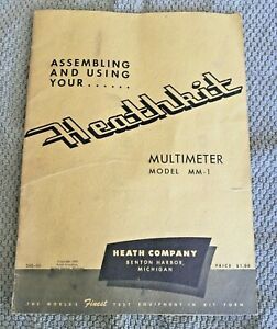Heathkit Model MM-1 Multi-Meter Assembly Manual (1953)-Good Condition #394