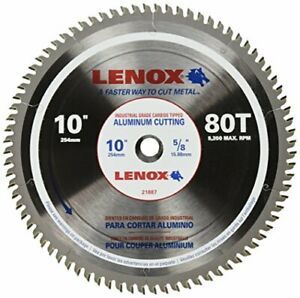 LENOX Tools 10-Inch Circular Saw Blade Aluminum-Cutting 80-Tooth 21887AL100080CT
