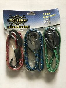 Bungee Cords Heavy Duty 3 Pack Tool Bench