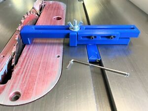 Wedgie Sled Adjustable Stop Block - Very Accurate Table Saw Tool for Wood Lathe