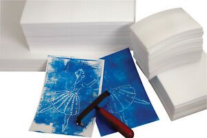 Inovart Foam Printing Plate Classroom Pack, Assorted Sizes, White, Set of 304