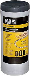 Klein Tools 56108 Pull Line for Light Duty Cable or Rope Pulling, 210 lb Average
