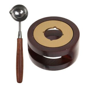 Wax Warmer Seal Furnace Set Stamp Seal Tool Sticks Stove Pot w/ Spoon C