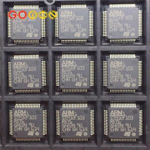 5pcs MCU STM32F103RET6 32bit ARM Cortex M3 Microcontroller 72MHz 512kB LQFP64 IC