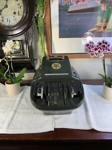 Vintage Stenograph Court Reporter Shorthand Machine Green Nice Shape