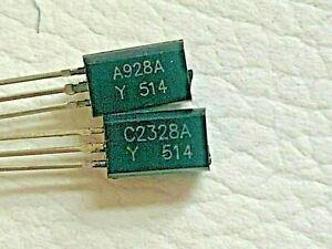 5 Pairs 2SA928A -Y + 2SC2328A -Y Original Sanyo Silicon  FREE Shipping within US