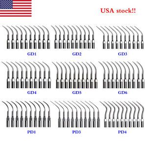 5-10 pcs USA Dental Ultrasonic Scaler Tips For DTE SATELEC Scaling Handpiece D