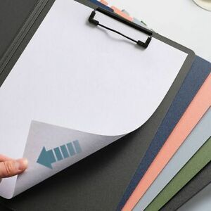 Paper Storage With Metal Hook A4 Clipboard Plastic File Folder Writing Pad